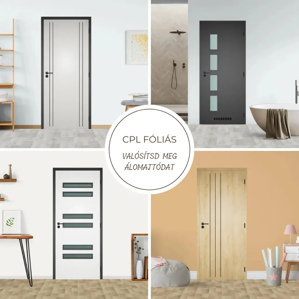 CPL fóliás beltéri ajtók