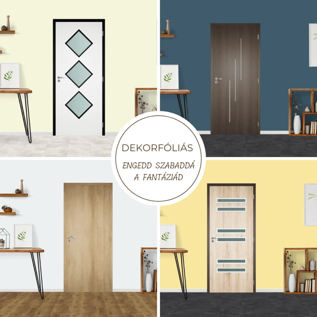 dekorfóliás beltéri ajtó